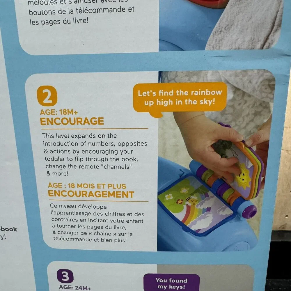 Fisher-Price Laugh and Learn Smart Stages Chair, Blue Toddlers Toys Educational